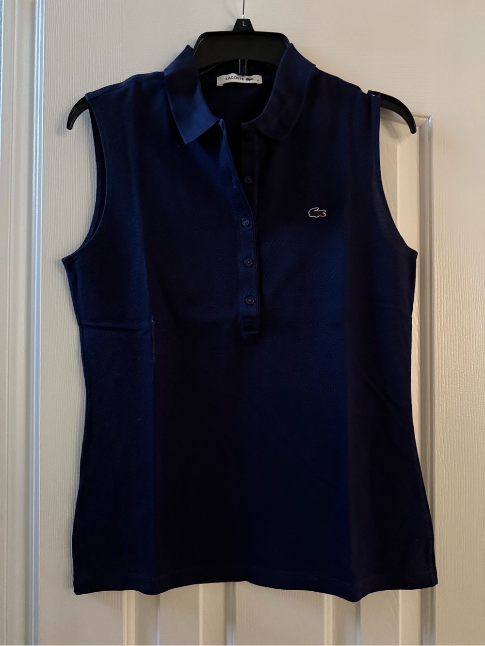 Lacoste Women’s Sleeveless Polo Top - Navy